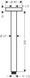 Suport de duș Hansgrohe 27389340, S 30 cm, crom negru mat 27389340 foto 2