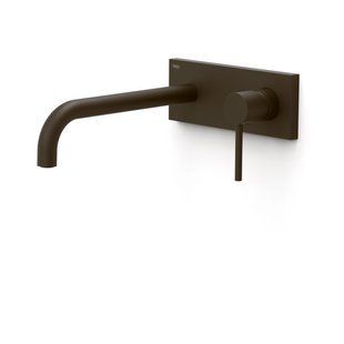 Tres STUDY EXCLUSIVE Baterie de lavoar montată pe perete Negru cu strălucire de bronz 26230012KMB foto