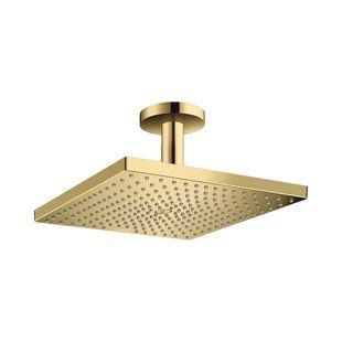 Duș suspendat Hansgrohe Raindance Select E 300 1jet Air EcoSmart cu suport, auriu (26250990) 26250990 foto