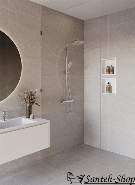 Scurgere de duș Hansgrohe RainDrain Allround 100 cm, oțel inoxidabil periat (56189800) 56189800 foto