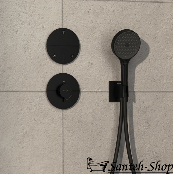 Переключатель Hansgrohe ShowerSelect Comfort S на 3 функции, Matt Black (15558670) 15558670 фото