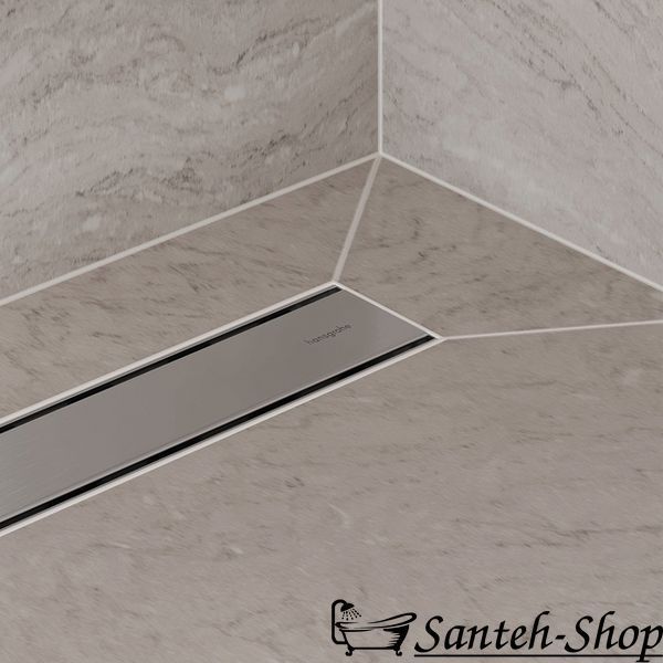 Scurgere de duș Hansgrohe RainDrain Allround 100 cm, oțel inoxidabil periat (56189800) 56189800 foto