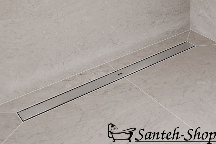 Scurgere de duș Hansgrohe RainDrain Allround 100 cm, oțel inoxidabil periat (56189800) 56189800 foto