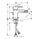 Baterie bideu Hansgrohe Vernis Shape 71211000 crom 71211000 foto 2