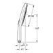 Ручной душ GROHE Rainshower SmartActive 150, 3 режима 26553000 26553000 фото 2