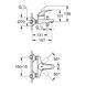 Baterie de baie GROHE Start Curve, montată pe perete 23768000 23768000 foto 2
