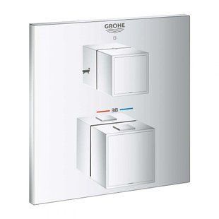 Partea exterioară a termostatului de baie GROHE Grohtherm Cube 24155000 24155000 foto