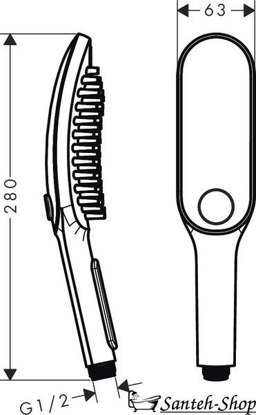 Duș de m&acirc;nă Hansgrohe DogShower 150 3Jet Pink (26640560) 26640560 foto