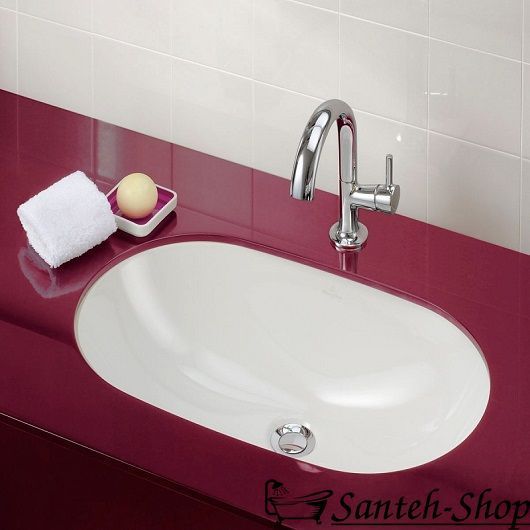 Lavoar Villeroy&Boch O.NOVO 41625001 53x32cm sub blat 41625001 foto