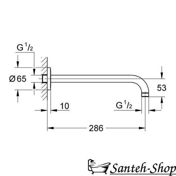 GROHE Rainshower 286 mm, crom 28576000 foto