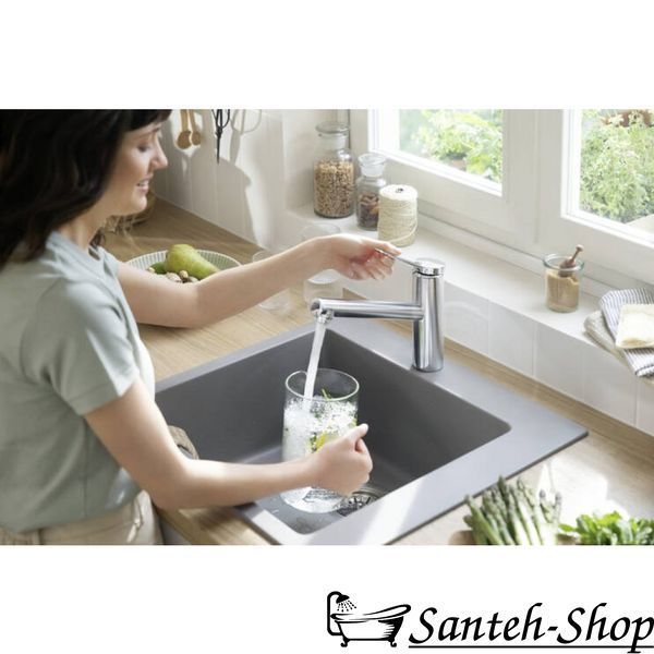 Смеситель для кухни Hansgrohe Zesis M33 150 1jet ECO, Chrome (74811000) 74811000 фото