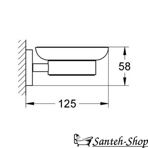 Мыльница с держателем GROHE ESSENTIALS 40444001 40444001 фото