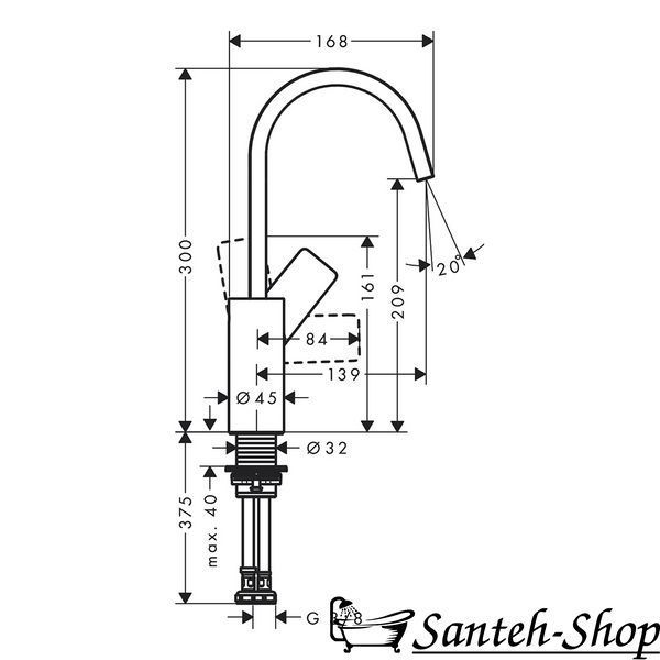 Baterie de lavoar Hansgrohe Vivenis 210 (75032670) 75032670 foto