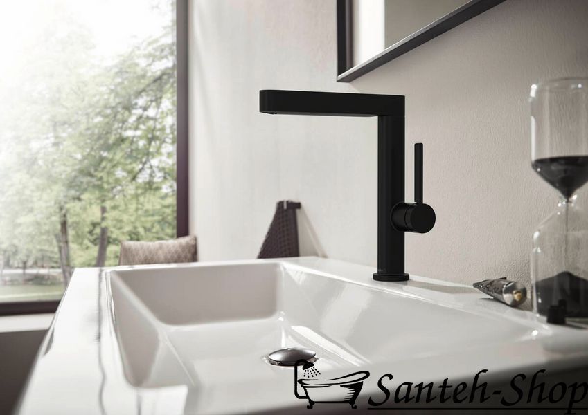 Hansgrohe Finoris 76060670 baterie lavoar cu garnitură, negru 76060670 foto