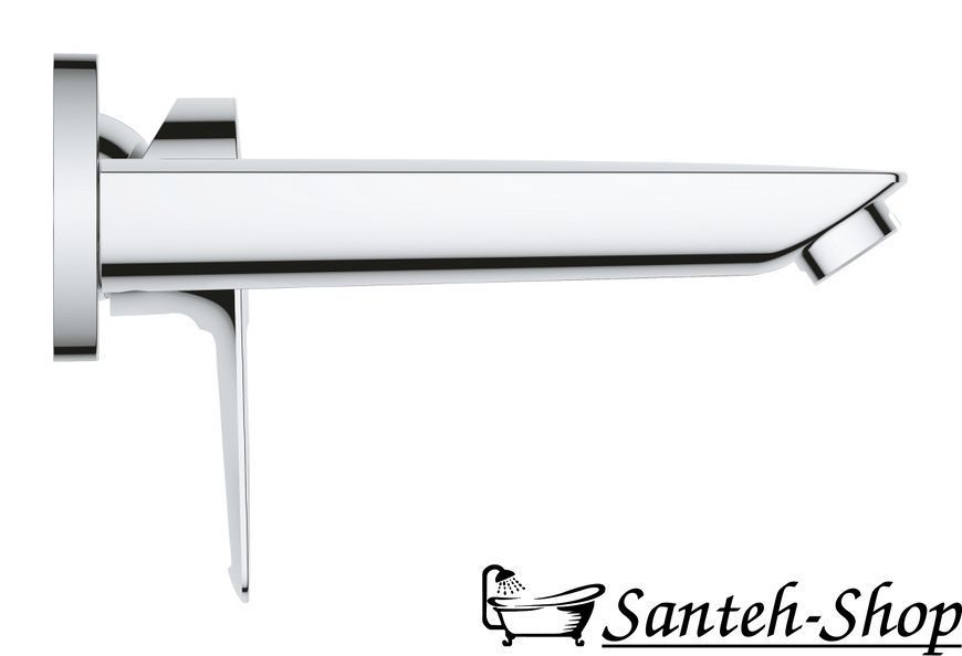 Grohe BauLoop Nou baterie pentru chiuvetă mărime M cu parte internă, crom (20289001) 20289001 foto