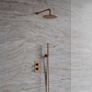 Душевая система OMNIRES Contour SYSCT11CPB с термостатом brushed copper SYSCT11CPB фото