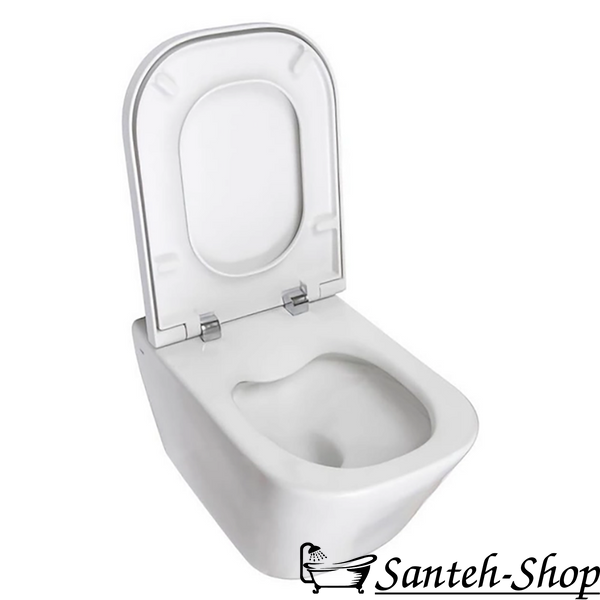 WC suspendat Roca GAP Rimless A34H47C000 cu scaun A34H47C000 foto
