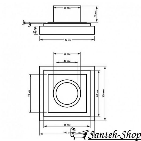 Scurgere MAGdrain WC02Q5-N cu sifon uscat sub gresie, crom mat WC02Q5-R foto