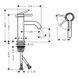 Baterie lavoar Hansgrohe Tecturis S 80 CoolStart 73301700 73301700 foto 3