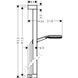 Set de duș Hansgrohe Raindance Alive Select S, Ecosmart 24601340 cu suport Unica E Puro 90, crom mat negru 24601340 foto 2