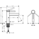 Baterie lavoar Hansgrohe Finoris 76023700 cu garnitură, alb m 76023700 foto 2