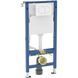 Set: GEBERIT DUOFIX 458.133.11.3 instalare pentru WC suspendat, H112, clapetă de acționare DELTA01 ROUND, albă 458.133.11.3 foto 1