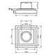 Scurgere MAGdrain WC02Q5-N cu sifon uscat sub gresie, crom mat WC02Q5-R foto 2