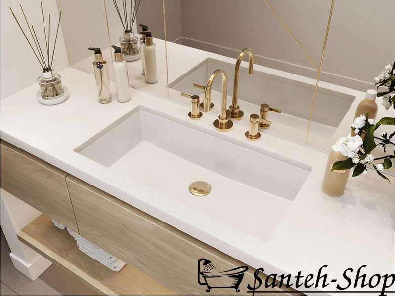 Lavoar MIRAGGIO Bogota 605 (Alb) 346x661x153 mm Bogota 605 (White) foto