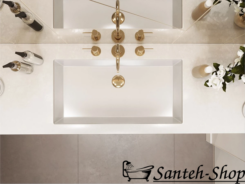 Lavoar MIRAGGIO Bogota 605 (Alb) 346x661x153 mm Bogota 605 (White) foto