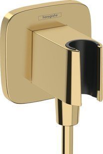 Шланговое подключение Hansgrohe FixFit Porter Q с держателем, Polished Gold Optic (26887990) 26887990 фото
