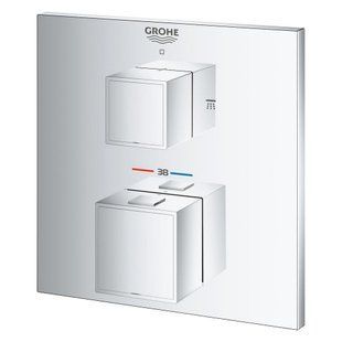 Partea exterioară a termostatului de duș GROHE Grohtherm Cube 24154000 24154000 foto