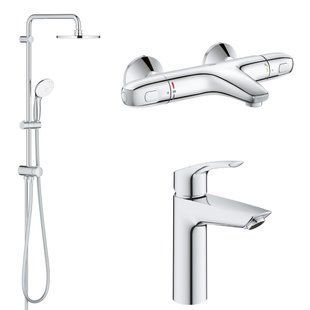 Набор смесителей для ванны GROHE EUROSMART NEW UA34102TS0 с термостатом UA34102TS0 фото
