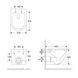 WC suspendat Impres&eacute; Lesna c06803900 49*37*37 cm, cu capac rotativ, duroplast c06803900 foto 2