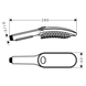 Duș de m&acirc;nă Hansgrohe 26640670 DogShower 150 3jet negru mat 26640670 foto 2