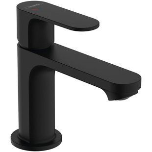 Baterie lavoar Hansgrohe Rebris S 80 Coolstart EcoSmart+ cu telecomandă rabatabilă, negru mat (72586670) 72586670 foto