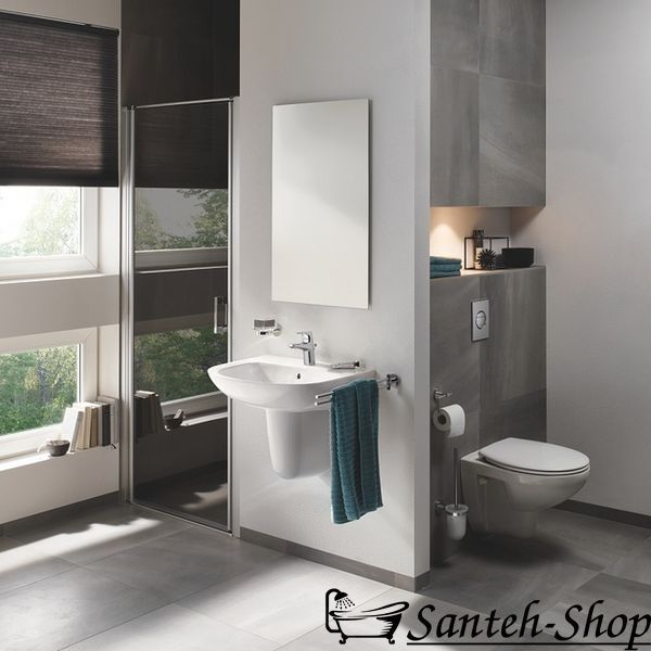 Умывальник подвесной с полупьедесталом Grohe Bau Ceramic 55, белый (39440000_39426000) 39440000_39426000 фото