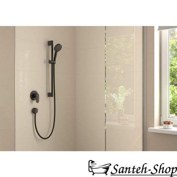 Hansgrohe Vernis Blend Baterie de duș ascunsă D110, negru mat (71649670) 71649670 foto