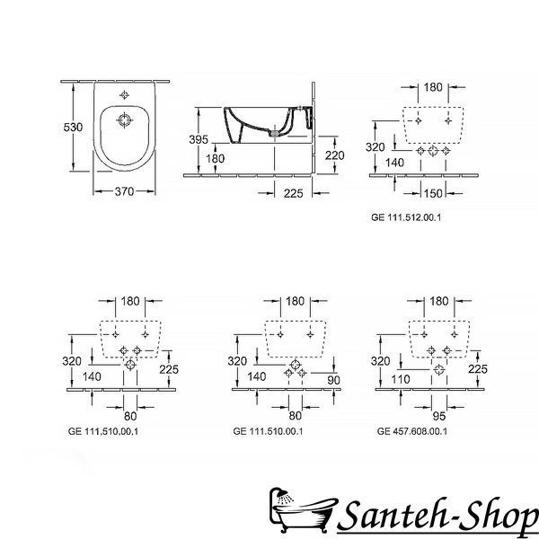 Биде подвесное Villeroy&Boch Avento&nbsp;54050001 белое 54050001 фото