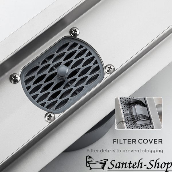 Rigola de duș Gappo G85007-4 cu obturator uscat și umed, satinat G85007-4 foto