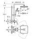 Душевая система GROHE Tempesta 26692001 System 250 Cube со смесителем для душа хром 26692001 фото 2
