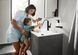 Смеситель для умывальника Hansgrohe Finoris 76063700 со сливным гарнитуром, белый 76063700 фото 4