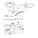 Умывальник подвесной с полупьедесталом Grohe Bau Ceramic 55, белый (39440000_39426000) 39440000_39426000 фото 3