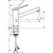 Смеситель для кухни Hansgrohe Zesis M33 160 1jet, Chrome (74805000) 74805000 фото 2
