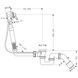 Sifon Hansgrohe Exafill Basic pentru căzi nestandard cu umplutură (58126180) 58126180 foto 2