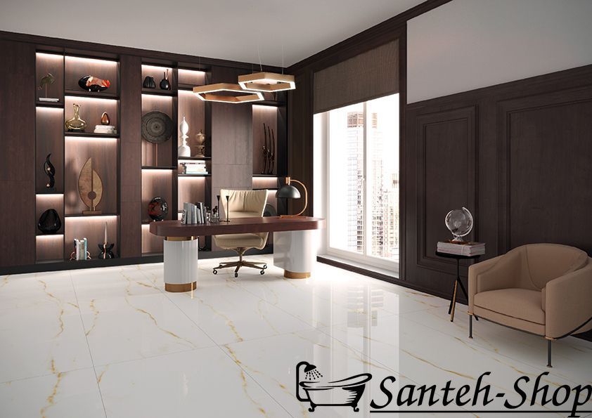Tigla Ricchetti Cisa Golden Pure Covelano Vena Oro 60x120 cm 0592436 592436 foto