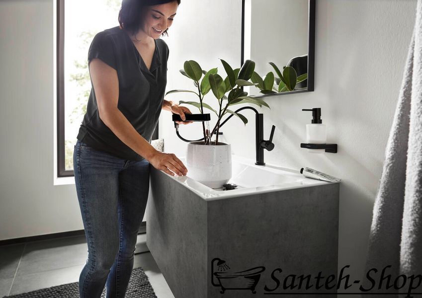 Смеситель для умывальника Hansgrohe Finoris 76063700 со сливным гарнитуром, белый 76063700 фото