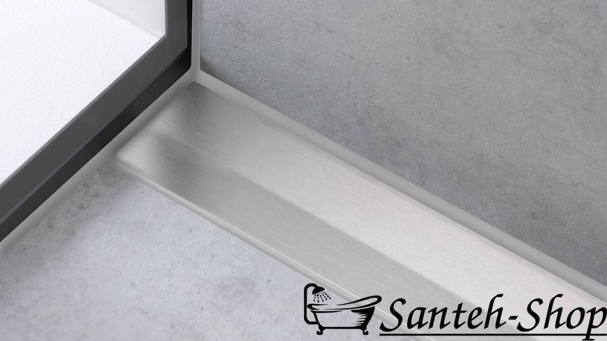 Hansgrohe RainDrain Flex 56044800 Трап для душа 800 мм - внешняя часть (нержавеющая сталь шлифованная) 56044800 фото