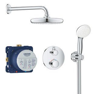 Sistem de duș pentru duș ascuns Tempesta 210 GROHE Grohtherm crom 34727000 34727000 foto