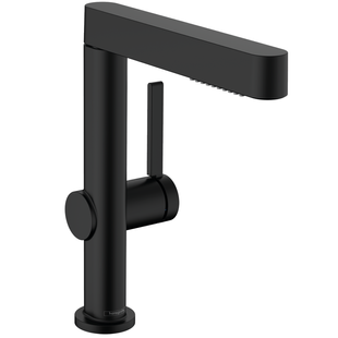 Hansgrohe Finoris 76063670 baterie lavoar cu garnitură, negru 76063670 foto