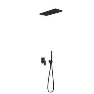 Sistem de duș Tres LOFT cu baterie de duș ascunsă Black 20018005NM foto